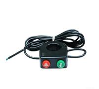 Gettimore E-Bike Electric - Interruptor de botón de bocina para bicicleta, scooter, faro delantero, 2 en 1/3 en 1