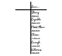 Gettimore Elegante arte de pared cristiano de metal con diseño de manos rezando, cruz de escritura inspiradora para decoración del hogar, casa de campo o estilo contemporáneo, uso en interiores y