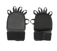 Gettimore Empuñaduras antideslizantes para gimnasio hechas de neopreno y poliéster para ejercicios de levantamiento de dominadas con palma que absorbe los golpes, 49,3 x 19 cm