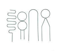 Gettimore Enrejado de metal para plantas, 34 x 10 cm, formas irregulares, paquete de 4 para vides de interior y exterior, rosas, filodendros (verde)