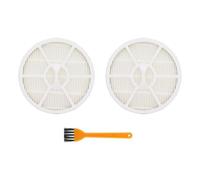 Gettimore Filtro de repuesto para aspiradora Karcher VC3 1.198-125.0, 2.863-238.0, paquete de 2 con cepillo de limpieza, plástico y papel de filtro