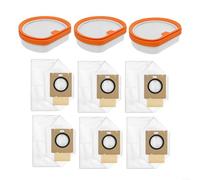 Gettimore Filtros lavables y bolsas de polvo de vaciado automático para Uwant V300, V400, V500, VC2406 y VC2403, paquete de 9 unidades para kit de accesorios de aspiradora del Reino Unido