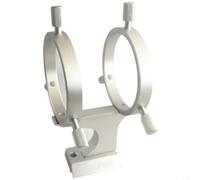 Gettimore Finder - Soporte de alcance para telescopios, montaje de metal ligero y fácil de fijar con acabado anticorrosión, accesorio portátil para observación de estrellas (plateado)