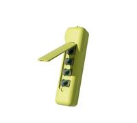 Gettimore Funda a prueba de golpes de cobertura completa con bolsillo 4, carcasa de PC con ranura de almacenamiento de filtro, para protector portátil compacto de vlogging de viaje (verde)