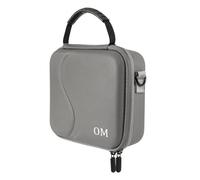 Gettimore Funda de almacenamiento de poliuretano para DJI Osmo Mobile 7 / OM7P, bolsa de transporte portátil impermeable con forro a prueba de golpes y bolsillos para accesorios, color gris