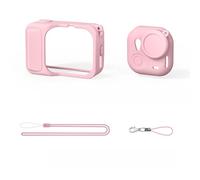 Gettimore Funda protectora de silicona para Insta360 Go Ultra, paquete de 2 con cordón, funda suave para protección de la cámara, ligera y resistente a los arañazos, ajuste personalizado 79,5 x 36,8 x