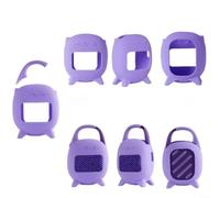 Gettimore Funda protectora de silicona para Jbl Clip5, a prueba de golpes, a prueba de polvo, con 7 colores, parachoques suave para altavoz portátil (negro)
