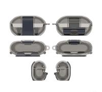 Gettimore Funda protectora para Beats para Solo Buds, carcasa rígida ligera de ABS con soporte, resistente a los arañazos, gris (gris)