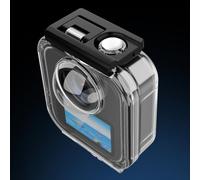 Gettimore Funda protectora transparente para GoPro Max 2, carcasa de buceo de vidrio templado y acero inoxidable, carcasa impermeable a prueba de golpes para excursiones al aire libre, tamaño 10,8 x