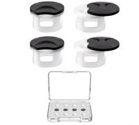 Gettimore Gafas LED ajustables para parasol, para modelos Skyler y Headliner, escudo de luz antirreflejos con funda portátil, paquete de 4 (blanco)