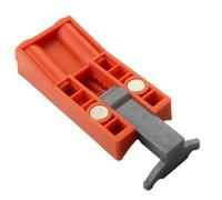 Gettimore Guía de taladro angular biselada con plantilla de posicionamiento para carpintería, herramienta de tacos de plástico ABS con regla de escala, 1 juego