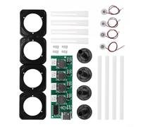 Gettimore Humidificador tipo C DIY Kits Mist Maker 4 atomizador Driver Board Spray continuo para hidratación de plantas (Kit de módulo2)