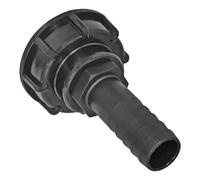 Gettimore IBC Tapa de contenedor S60x6 con adaptador de manguera de 1 pulgada para tanque de agua, manguera de jardín y barril de lluvia