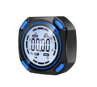 Gettimore Inclinómetro digital de precisión de 0,1°, medidor de ángulo magnético con pantalla LCD grande, medidor de pendiente giratorio automático para metal y carpintería, color azul y negro