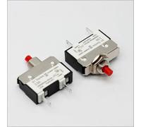 Gettimore Interruptor de circuito de botón pulsador, 2 piezas, protector de sobrecarga térmica con interruptor de reinicio manual para aplicaciones de 0,5 A, 1 A, 1,5 A, 2 A