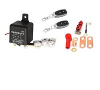Gettimore Interruptor de desconexión de batería de coche 12 V 200 A con control remoto inalámbrico, aislador de relé anticorrosión compatible con la mayoría de vehículos, color negro