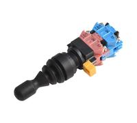 Gettimore Interruptor de palanca de mando de 4 posiciones para HKL-FW24, tipo monolever momentáneo 4NO, mango de plástico con corte de panel de 22 mm, para aplicaciones de control industrial