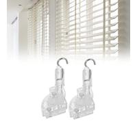 Gettimore Juego de 2 mecanismos de inclinación de persianas de metal con conectores de engranaje en forma de D para un funcionamiento suave y un tratamiento duradero para ventanas