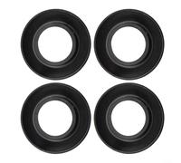 Gettimore Juego de 4 anillos de goteo de paleta de kayak para protectores de agua TPR para canoa y para ejes de paleta de kayak, color negro