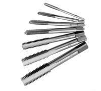 Gettimore Juego de 4 llaves de mano de trinquete ajustables con brocas giratorias, corte y reparación de roscas para acero inoxidable, 4 piezas