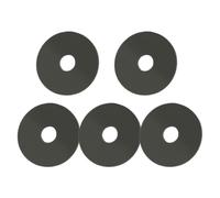 Gettimore Juego de 5 arandelas de sellado de válvula de descarga de goma para inodoro Roca de doble descarga D1D D2D modelos AH0007100R, junta de diafragma de repuesto negra con diámetro interior de