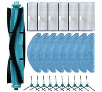Gettimore Juego de almohadillas de repuesto para filtros laterales de cepillo principal para MEDION X41 SW+ X42 SW+ MD 11916 MD 14841 MD 12034(B)