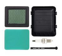 Gettimore Juego de cubierta y filtros de aire GC135/GC160/GCV190 carcasa de plástico para cortacésped, kit de 5 piezas con aire/para filtros de combustible y para tapa de chispa