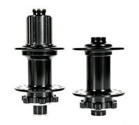 Gettimore Juego de eje pasante trasero de aleación 32H 12 x 142 mm | Se adapta al eje delantero de 15 x 100 mm, para un diseño de liberación rápida, diversa compatibilidad con bicicletas