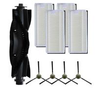 Gettimore Juego de filtros de cepillo lateral principal compatible con aspiradoras Lefant U180 M1 M2 Pro M2 Plus LS1 y para robot aspiradoras OKP K8 para mantener la succión y la eficiencia de