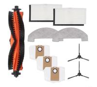 Gettimore Kit de accesorios de repuesto para Uninell para robot aspirador MONSGA UR3, filtro de cepillo principal, trapeador, bolsas de polvo, cepillos laterales, piezas de aspiradora (A)