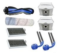 Gettimore Kit de accesorios S16 PLUS Robot para aspiradora con rodillos de cepillo principal, bolsas de polvo, filtros, cepillos laterales, limpieza mejorada, contención de polvo, juego de 21 piezas