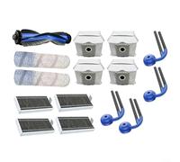 Gettimore Kit de accesorios S16 PLUS Robot para aspiradora con rodillos de cepillo principal, bolsas de polvo, filtros, cepillos laterales, limpieza mejorada, contención de polvo, juego de 21 piezas