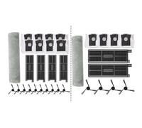 Gettimore Kit de aspiradora para Mova Z5 Z5 Pro Z50 Ultra Z50, incluye cepillos laterales, filtros, trapeadores, bolsas de polvo, juego de mantenimiento