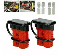 Gettimore Kit de desconexión rápida de batería de 175 A con terminales de cobre plateado y cubiertas de goma para cabrestante, puente, inversor o sistemas de energía solar, paquete de 2 unidades