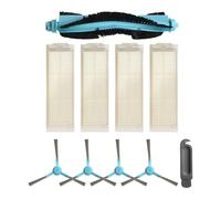 Gettimore Kit de filtro de cepillo lateral de rodillo compatible con aspiradoras Cecotec Conga 3290/3390/3490/3590/3690/3790/3890 Elite 4090/4690/5090/5490/6090/7090, azul y negro