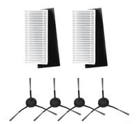 Gettimore Kit de filtro de repuesto y cepillo lateral para aspiradoras iHome AutoVac Nova, Nova Pro, S1 Pro, Halo, Orbita Pro, Eclipse Pro, Luna Pro, Robot aspiradoras, paquete de 6