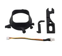 Gettimore Kit de instalación de mini ventilador de consola de juegos para Dreamcast - PLA, 18 x 15,5 x 3,5 cm, negro, con cable personalizado para NOCTUA NF-A4x10 5V 2