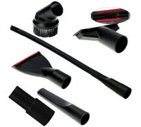 Gettimore Kit de limpieza de 6 accesorios para aspiradora de 35 mm con herramienta de succión de sofá, cepillo redondo, herramientas flexibles y estándar, boquilla de boca plana grande y adaptador