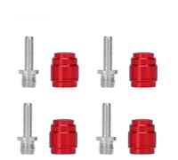 Gettimore Kit de montaje de manguera de freno con cabezales de oliva de aluminio y virolas de acero inoxidable, 12 x 7 x 8 mm, para sistemas SRAM BH59 BH90 y Magura, paquete de 4