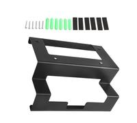 Gettimore Kit de montaje en pared de metal para enrutador Starlink Gen 3 y V3 y fuente de alimentación, soporte que ahorra espacio con diseño antideslizante, color negro