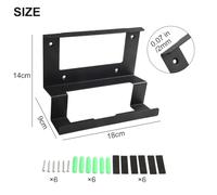 Gettimore Kit de montaje en pared de metal para enrutador Starlink Gen 3 y V3 y fuente de alimentación, organizador de escritorio que ahorra espacio con alfombrilla antideslizante