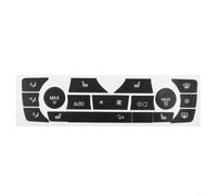 Gettimore Kit de reparación de calcomanías de botón de control de clima de CA para BMW E90 E91 E92 330i 2006-2011 superposición de vinilo con letras para interruptor interior