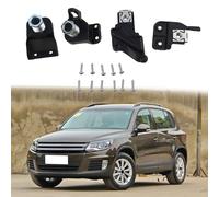 Gettimore Kit de reparación de soporte de faro delantero derecho compatible con Volkswagen para modelos Tiguan 2012-2017 OEM 5N0998226B ABS negro
