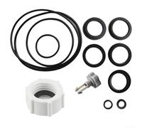 Gettimore Kit de repuesto de cubierta de válvula de drenaje de bomba de filtro de arena para Intex con O para anillos 11456 25013 para mantenimiento de piscinas