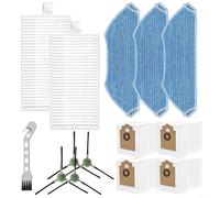 Gettimore Kit de repuesto para aspiradora Lefant M2 Pro, M2S Pro, accesorios para aspiradoras que incluyen cepillo de limpieza, cepillos laterales, paño de fregona y filtros