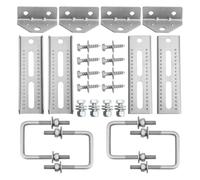 Gettimore Kit de soporte giratorio para litera superior para travesaños de remolque de barco de 1.5 x 3 pulgadas, 2 x 3 pulgadas, 3 x 3 pulgadas, pernos en U galvanizados incluidos