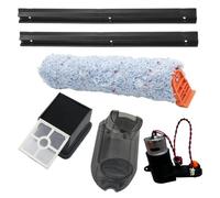 Gettimore Kit de trapeador de filtro y raspador de goma con cepillo principal, filtros, tanque de agua y motor, compatible con aspiradora inalámbrica ILIFE W90