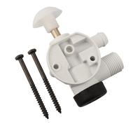 Gettimore Kit de válvula de agua de inodoro RV de repuesto para modelos Sealand y VacuFlush, pieza de reparación 385314349 con construcción de plástico ABS
