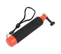 Gettimore Mango flotante para Insta360 X5/X4 y agarre flotante antifregadero con correa de muñeca ajustable, soporte de 3 garras para surf, esnórquel, naranja y negro