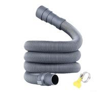 Gettimore Manguera de drenaje ajustable para caravanas y autocaravanas, tubo de residuos flexible de EVA de 3 metros con conector de ajuste a presión, diámetro de salida de 30 mm a 42 mm, color gris